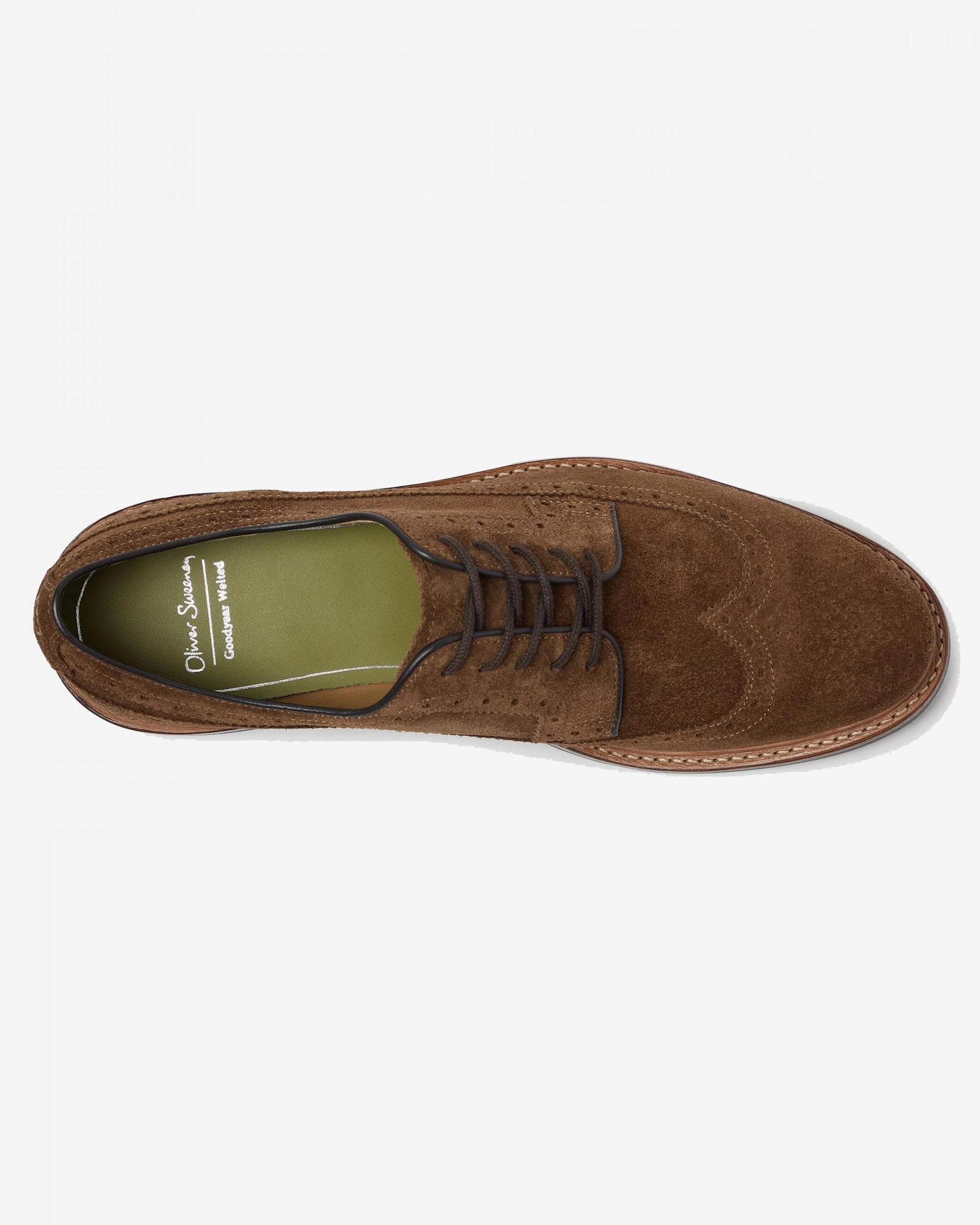 Oliver Sweeney Painswick Mens Suede Derby Brogues