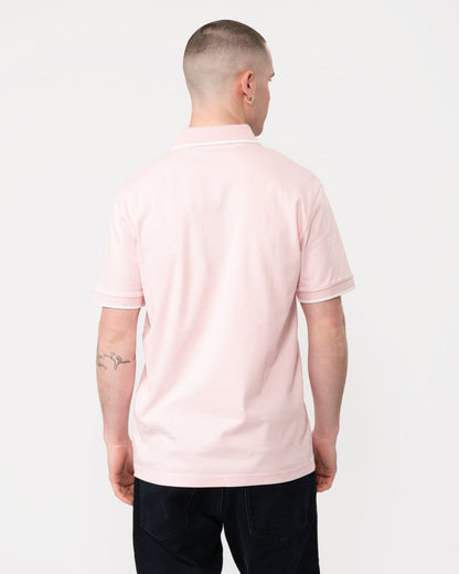 BOSS Orange Passertip Mens Short Sleeve Polo Shirt With Tipped Collar - Light/Pastel Pink 682