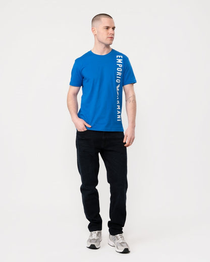 Emporio Armani Mens Logoband Beach T-Shirt - Royal