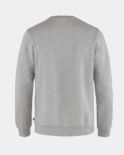 Fjallraven Logo Mens Sweatshirt - Grey-Melange 020-999