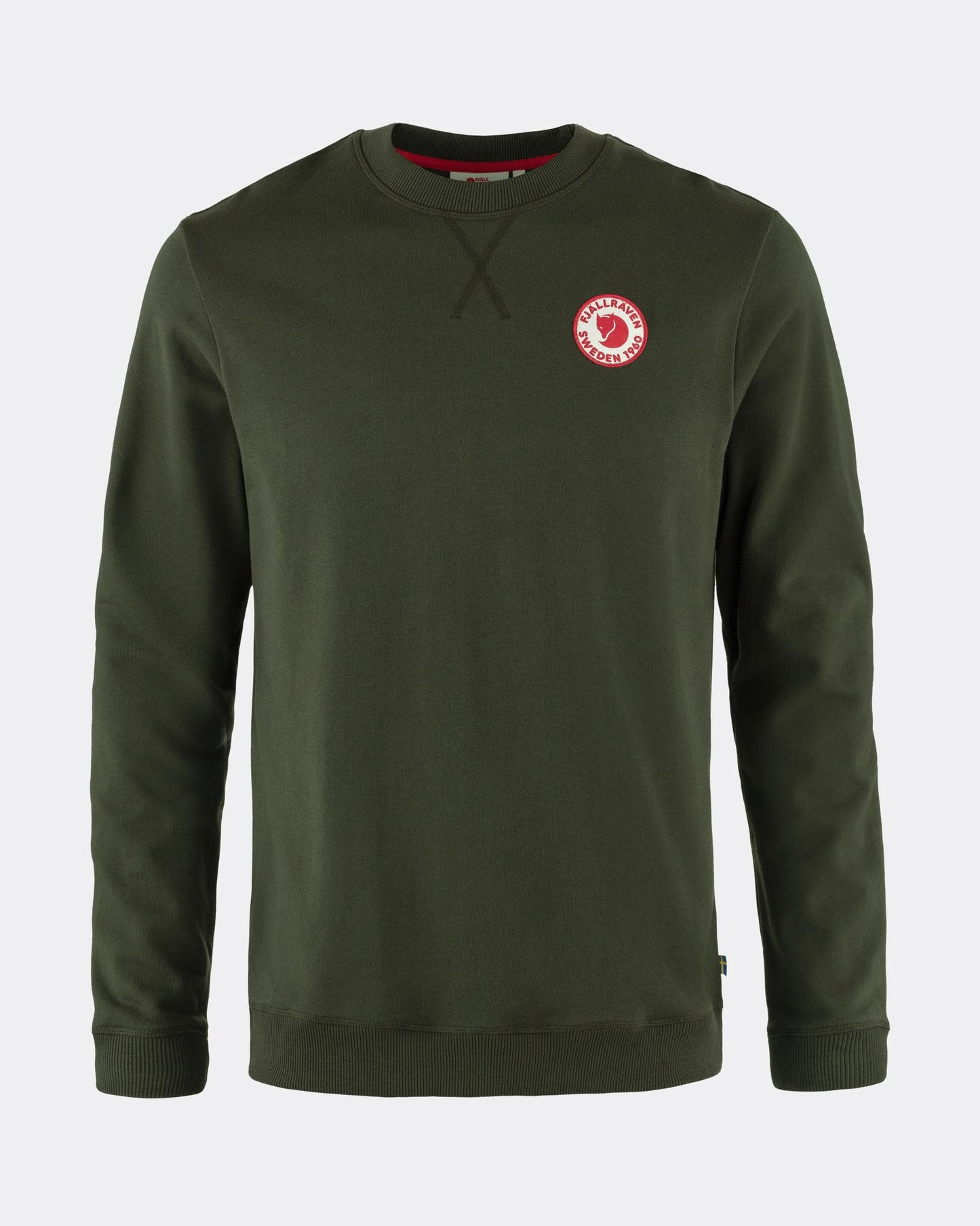 Fjallraven 1960 Logo Badge Mens Sweatshirt - Deep Forest 662