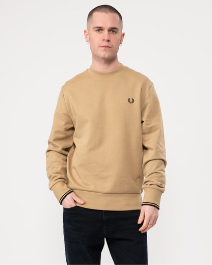 Fred Perry Mens Crew Neck Sweatshirt