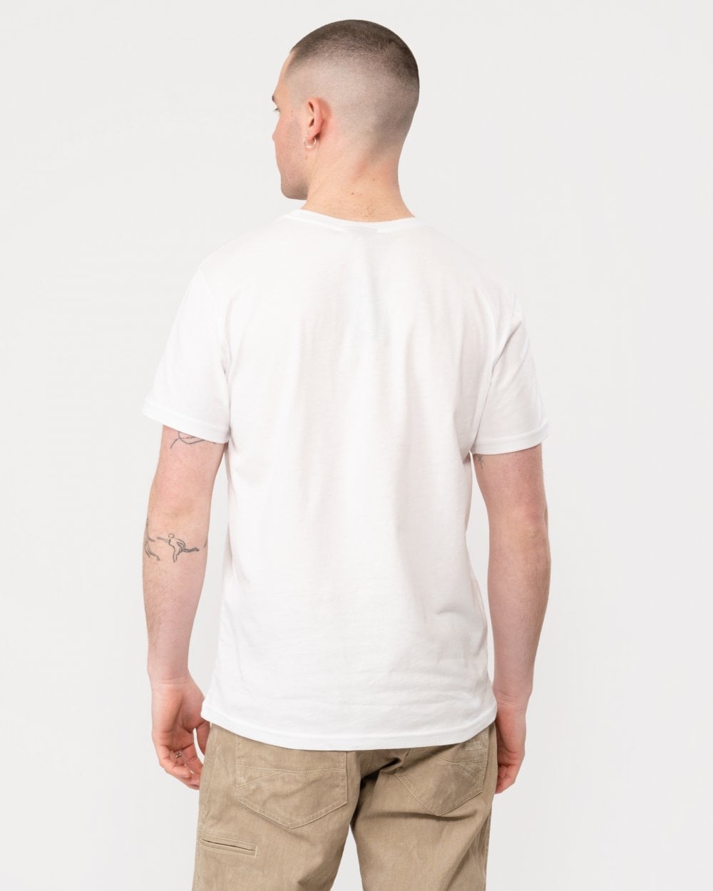 Emporio Armani Mens Logoband Beach T-Shirt - White