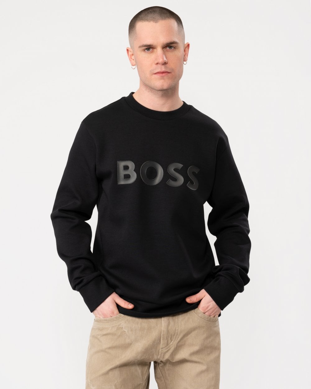 BOSS Green Salbo Mens Crew Neck Sweatshirt 50506119