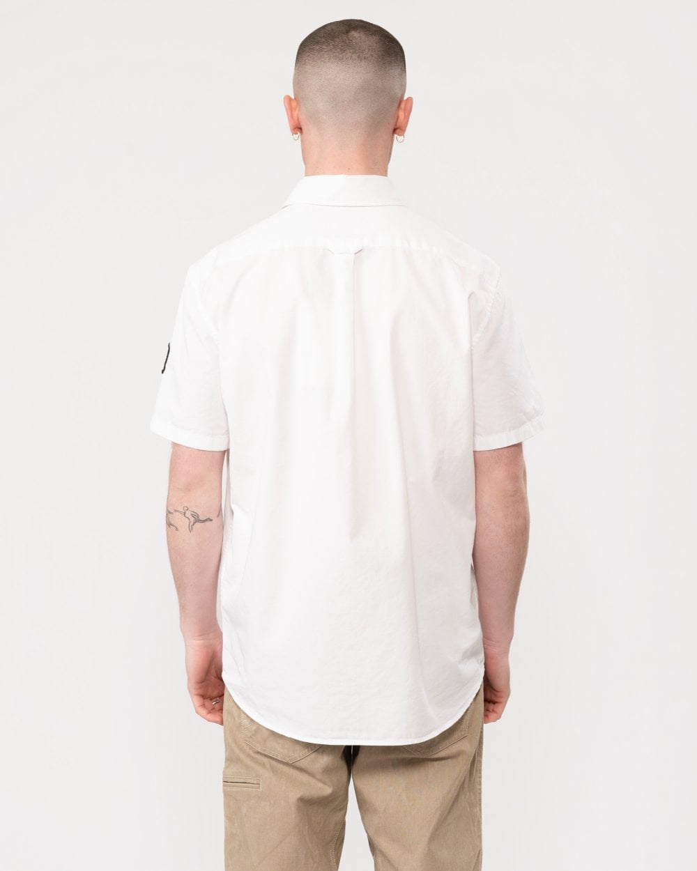 Belstaff Scale Mens Short Sleeve Shirt - White