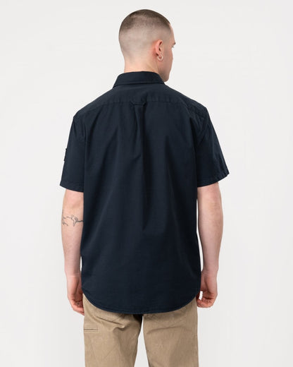 Belstaff Scale Mens Short Sleeve Shirt - Dark Ink