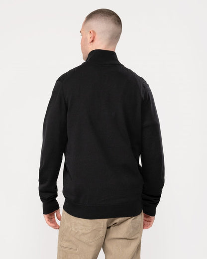 Fred Perry Mens Classic Half Zip Jumper - Black 198