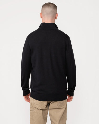 Fred Perry Mens Classic Half Zip Jumper - Navy 795