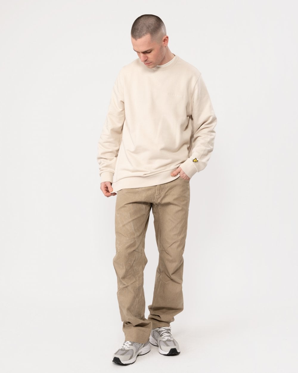 Lyle & Scott Lyle & Scott Loopback Embroidered Mens Crew Neck Sweatshirt