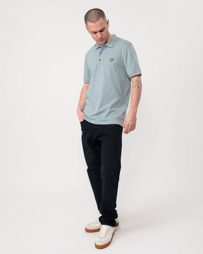 Lyle & Scott Plain Mens Polo Shirt SP400VOG - A19 Slate Blue