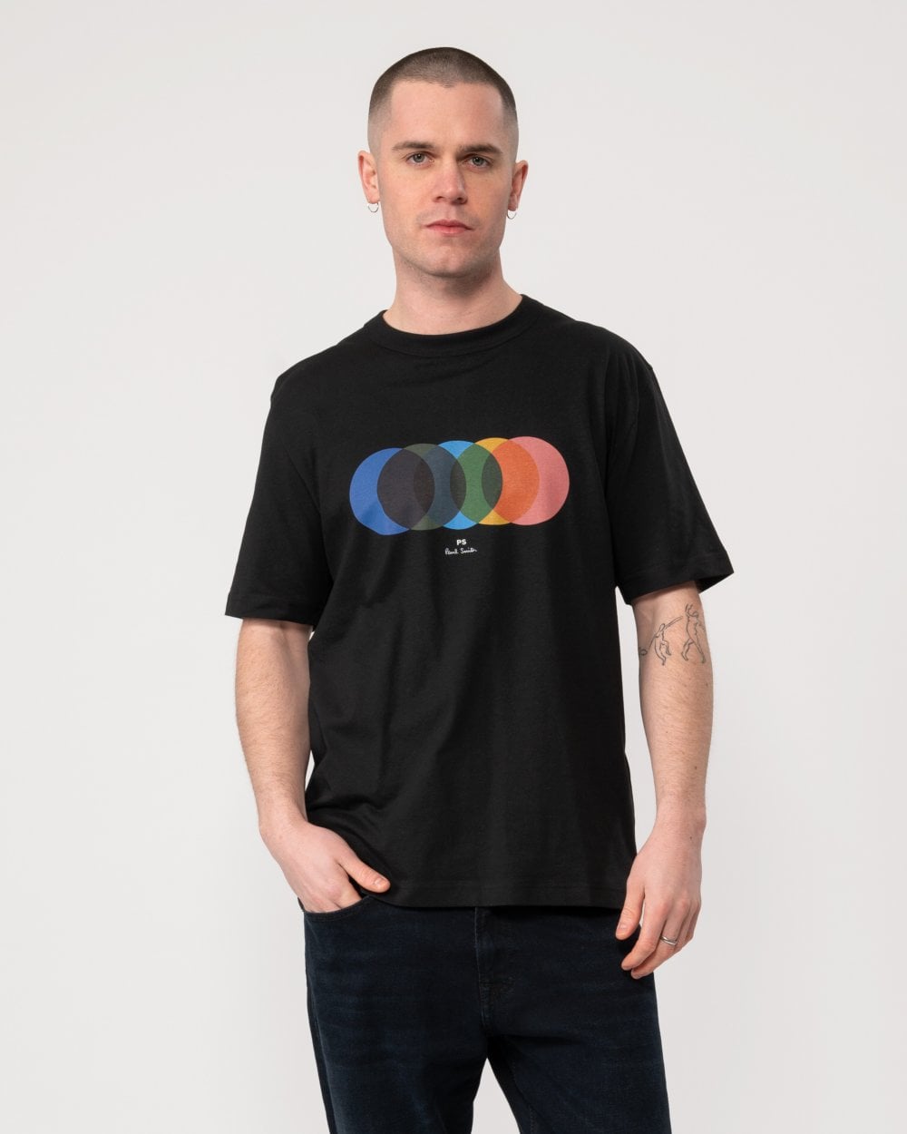 PS Paul Smith Mens Short Sleeve Circles T-Shirt