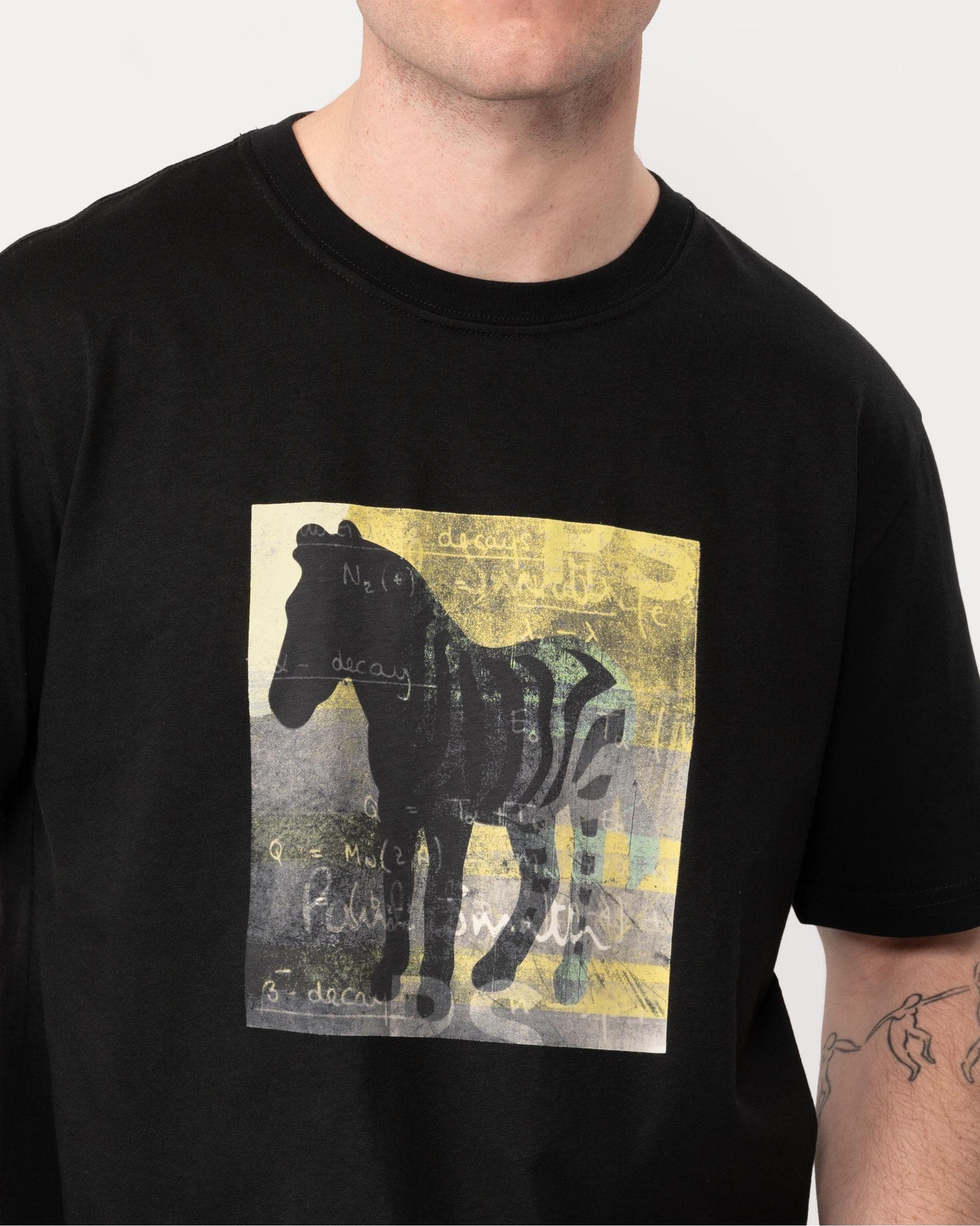 Paul Smith PS Paul Smith Mens Regular Fit Zebra Square T-Shirt