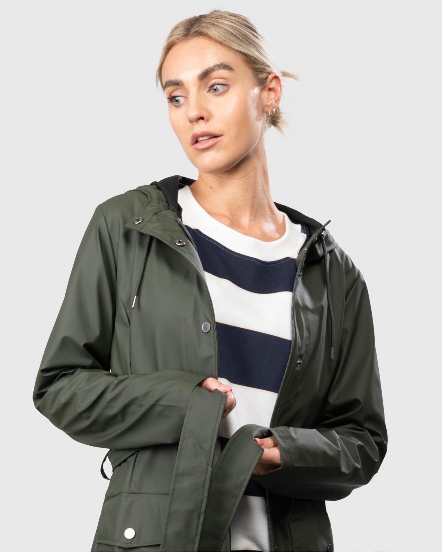 Rains Curve Womens Jacket - 03 Green