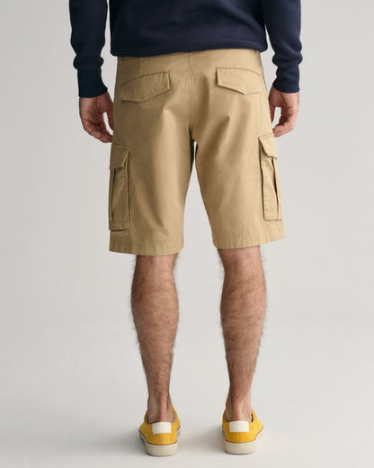 GANT Mens Relaxed Twill Cargo Shorts - 248 Dark Khaki
