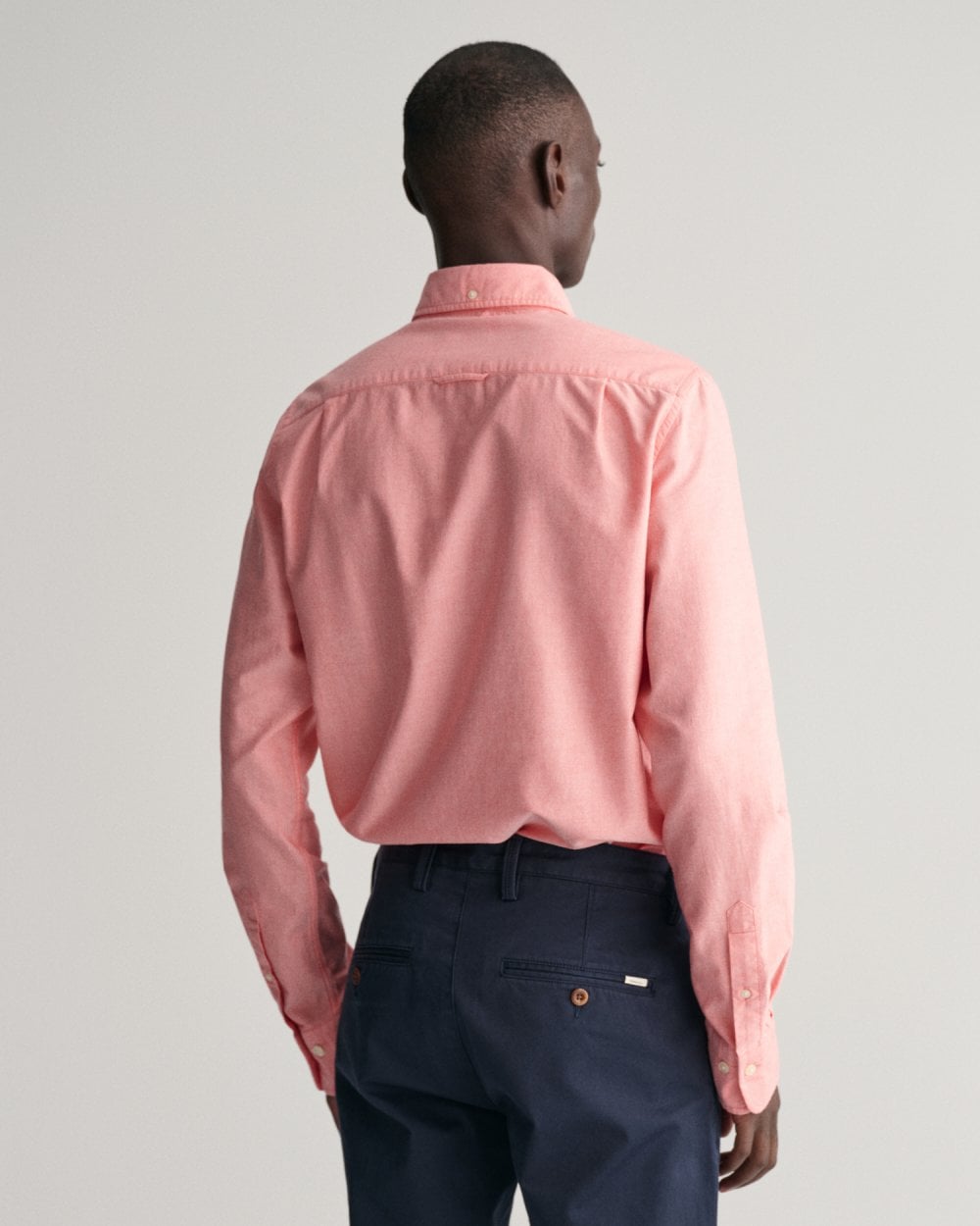 GANT Mens Slim Fit Long Sleeve Oxford Shirt - 628 Sunset Pink