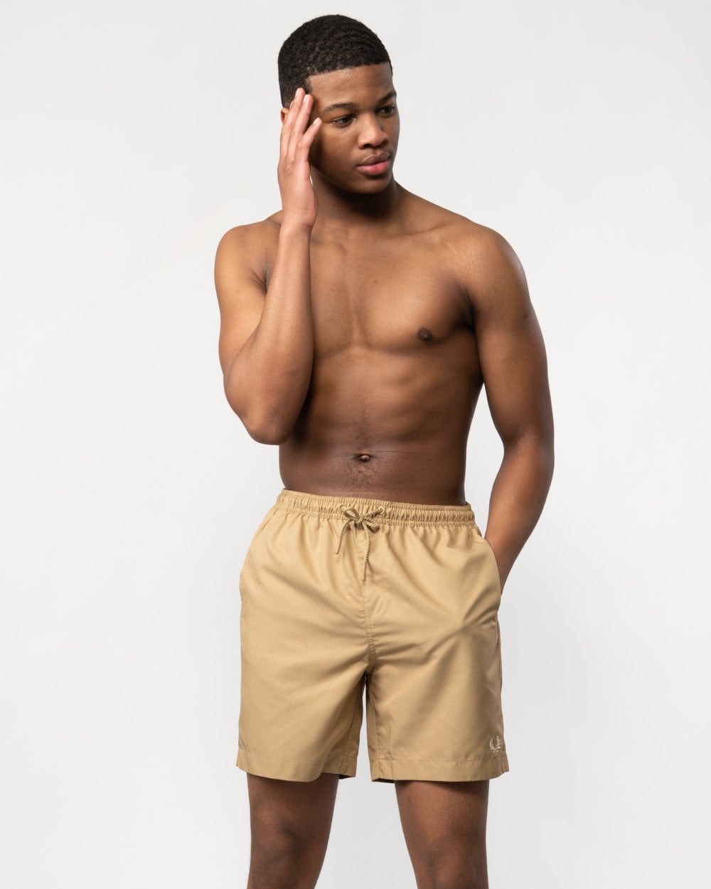 Fred Perry Mens Classic Swim Shorts - Warm Stone 363
