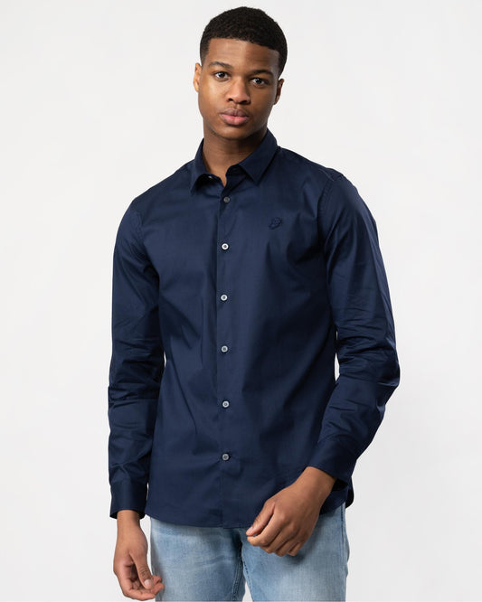 Lyle & Scott Lyle & Scott Mens Long Sleeve Slim Poplin Shirt