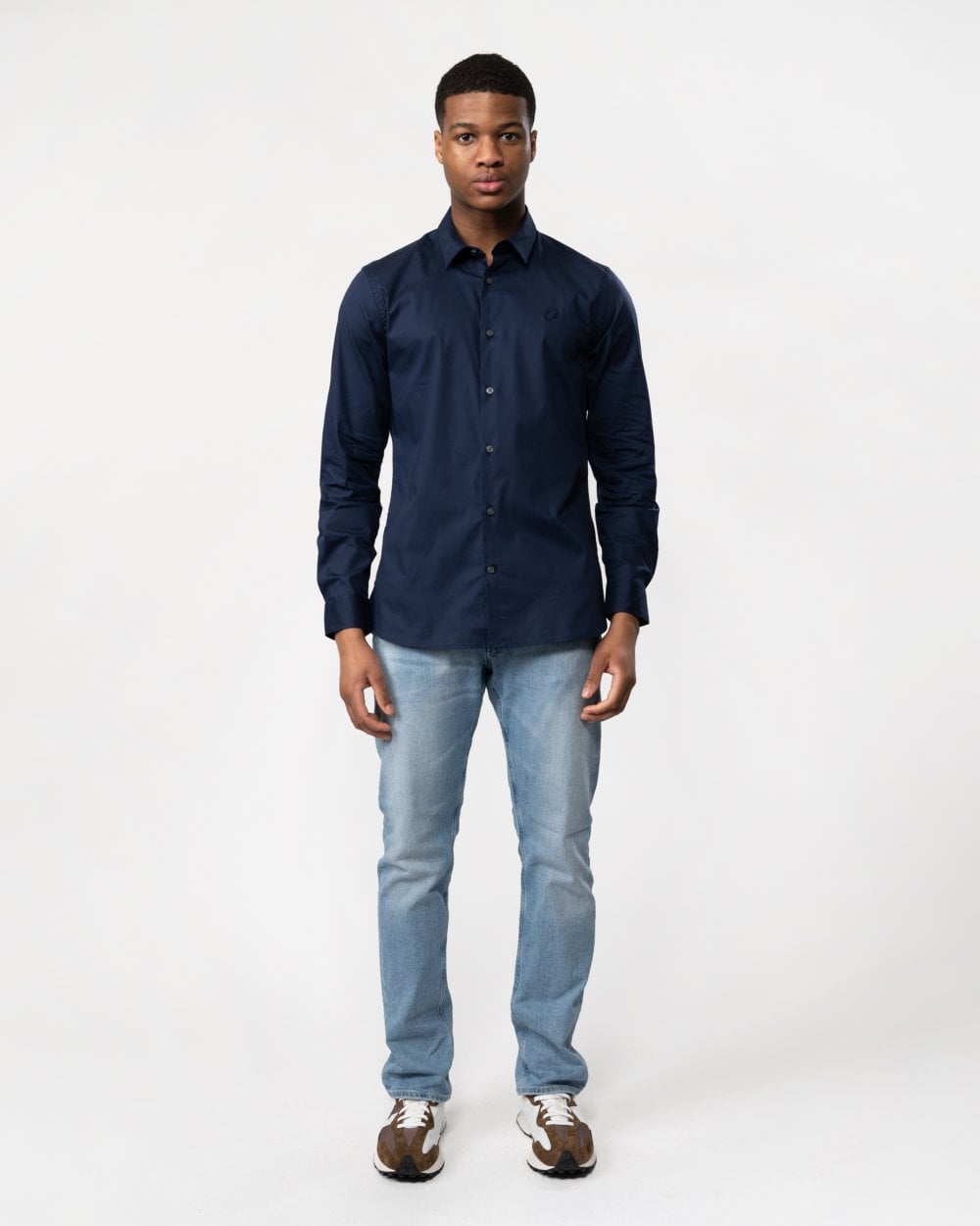 Lyle & Scott Lyle & Scott Mens Long Sleeve Slim Poplin Shirt