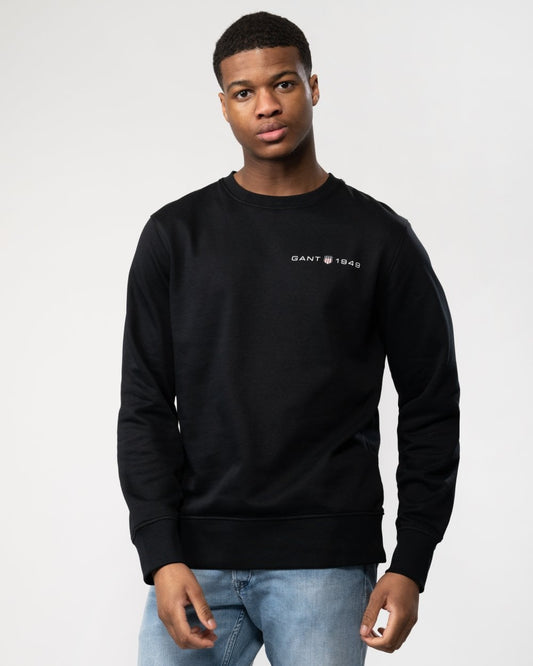 GANT Mens Printed Graphic Crew Neck Sweatshirt