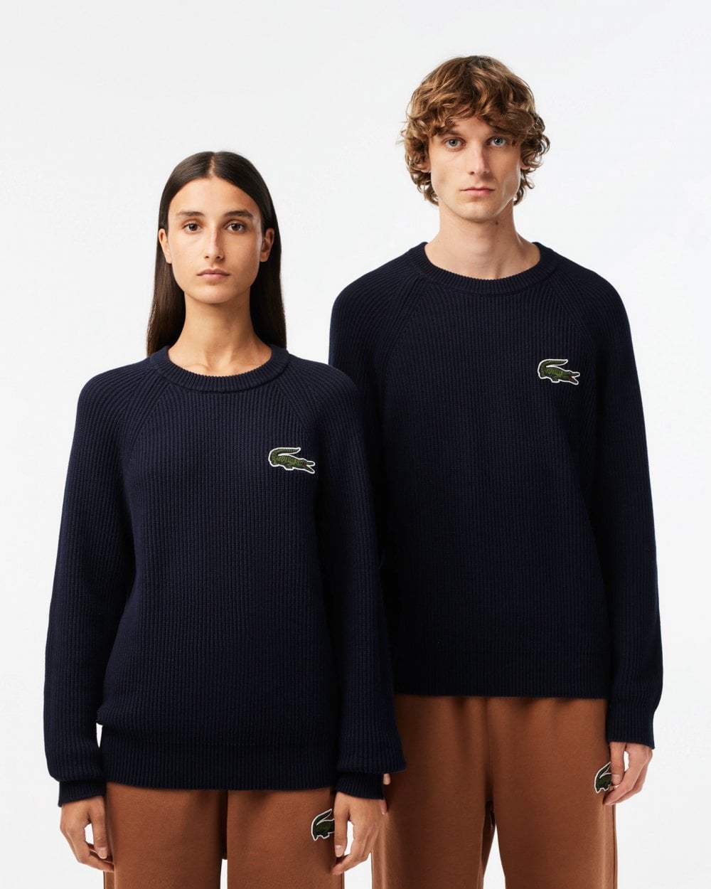 Lacoste Unisex Organic Cotton Sweater - Navy Blue 166