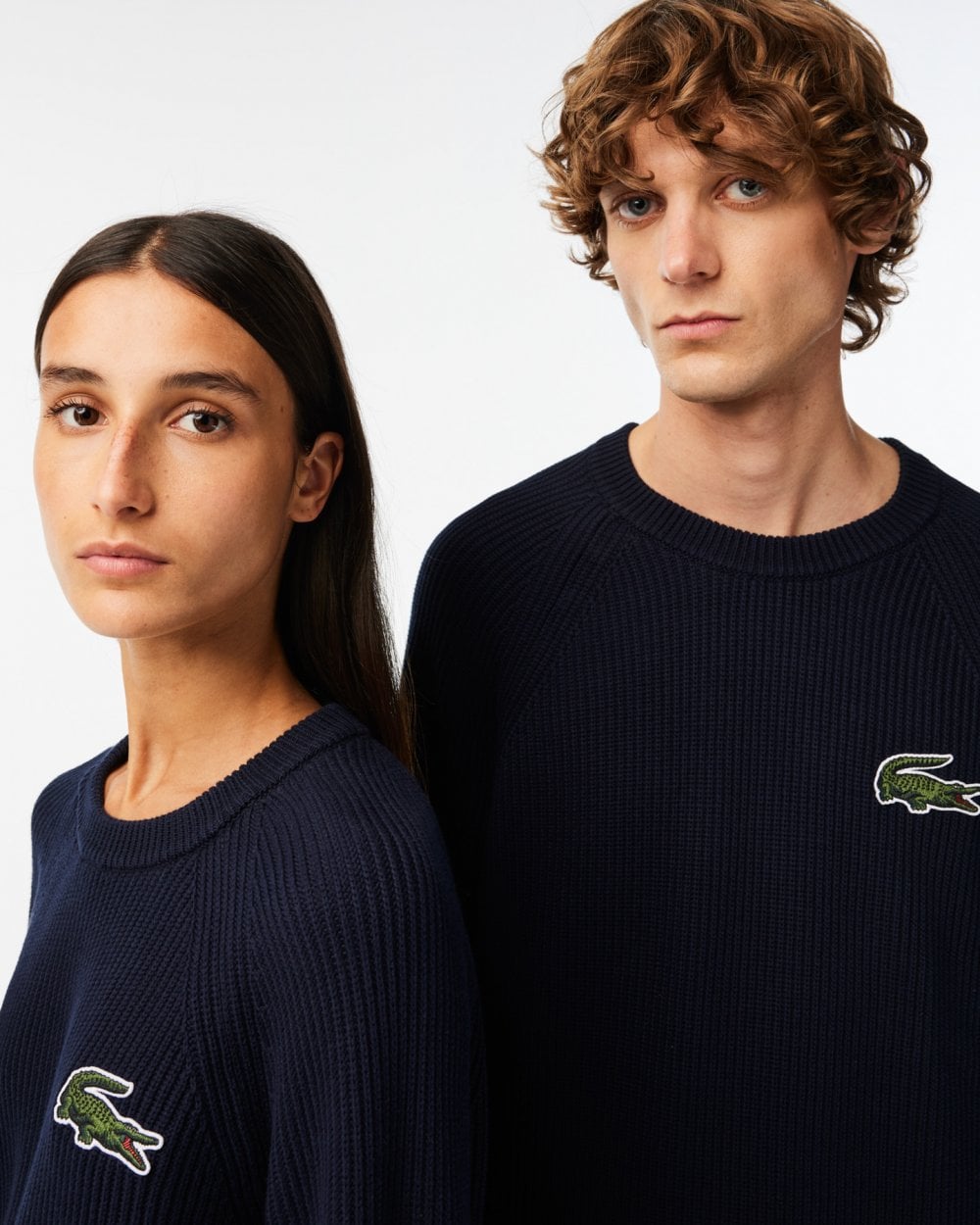 Lacoste Unisex Organic Cotton Sweater - Navy Blue 166