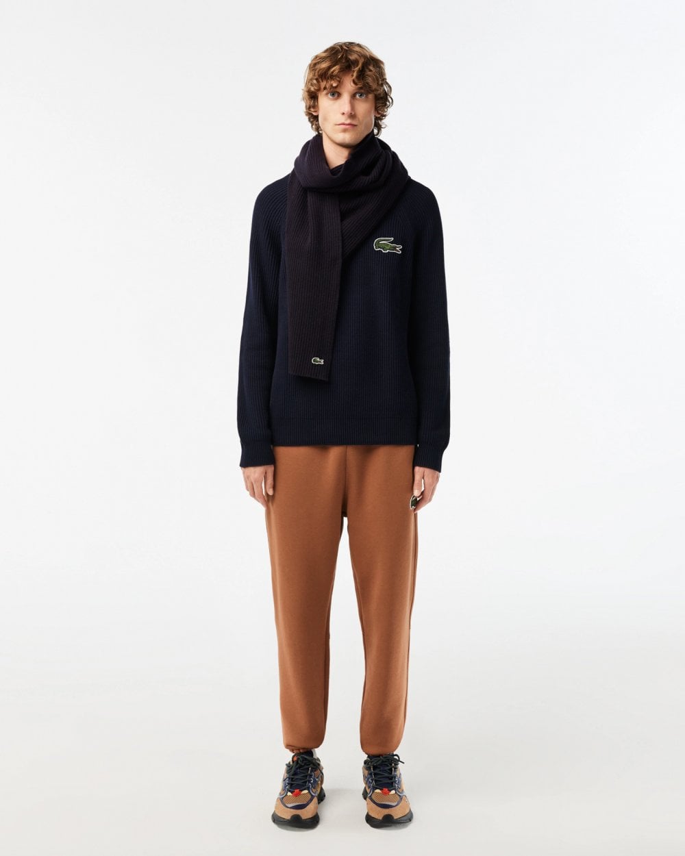 Lacoste Unisex Organic Cotton Sweater - Navy Blue 166