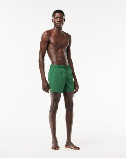Lacoste Mens Light Quick-Dry Swim Shorts - Green/Green S30