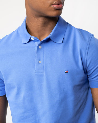 Tommy Hilfiger Core 1985 Slim Mens Polo Shirt - Blue Spell