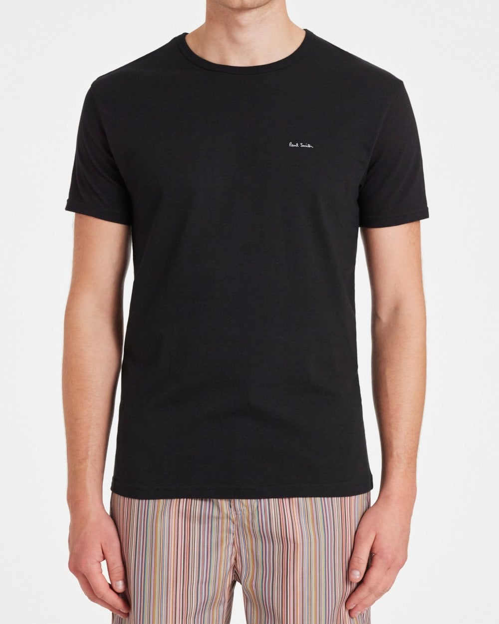 Paul Smith 3 Pack Mens Script Logo T-Shirts - 2A White/Navy/Black