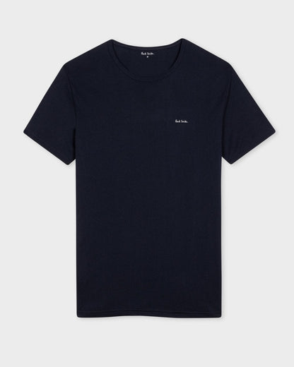 Paul Smith 3 Pack Mens Script Logo T-Shirts - 2A White/Navy/Black