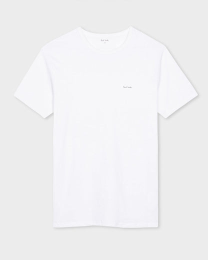 Paul Smith 3 Pack Mens Script Logo T-Shirts - 2A White/Navy/Black