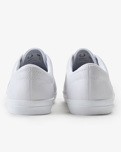 Fred Perry Baseline Mens Leather Trainers - White 200