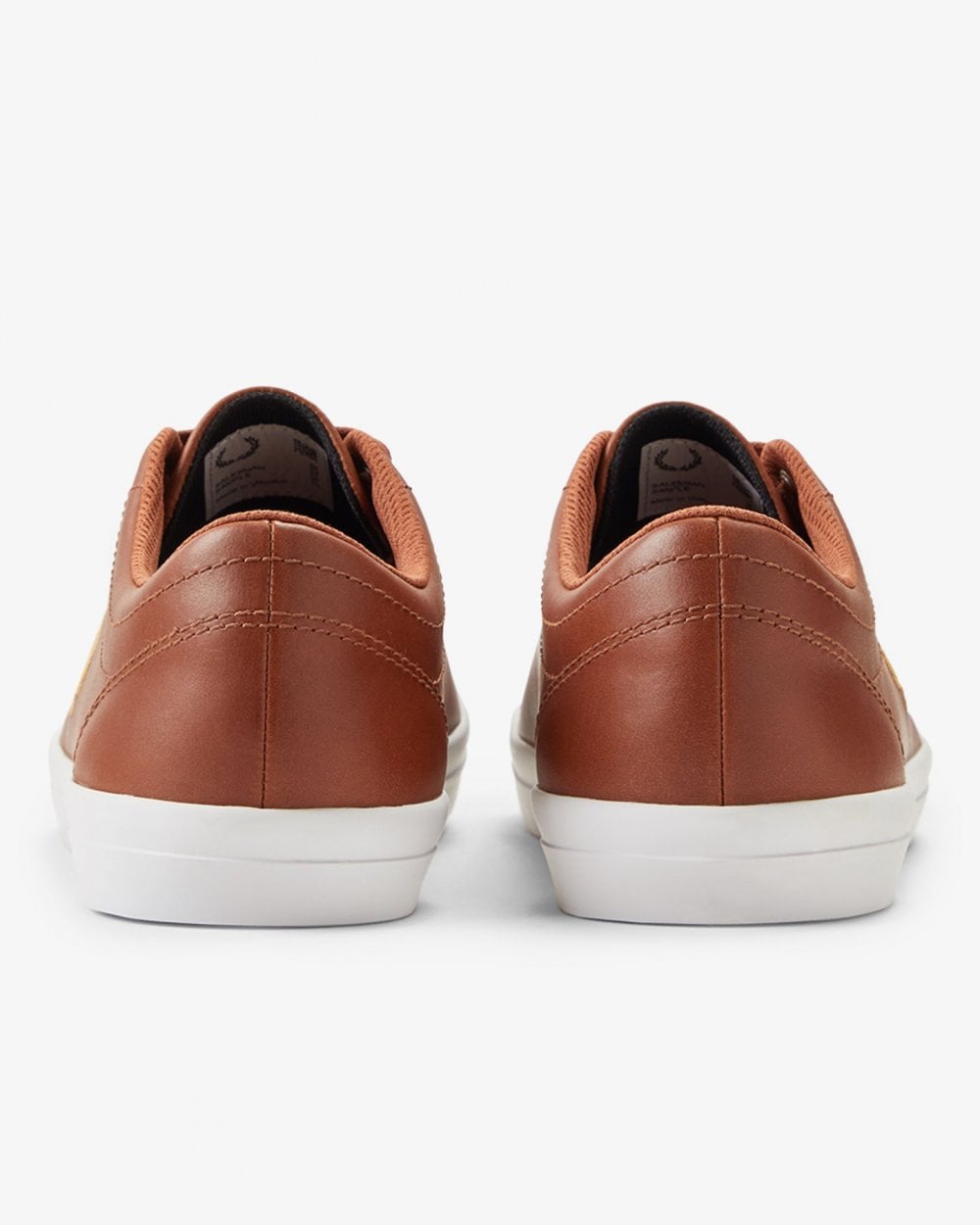 Fred Perry Baseline Mens Leather Trainers - Tan C55