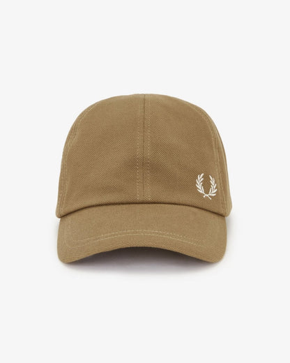 Fred Perry Classic Piqué Cap - Shaded Stone/Ecru R52