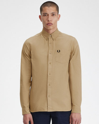 Fred Perry Mens Long Sleeve Oxford Shirt