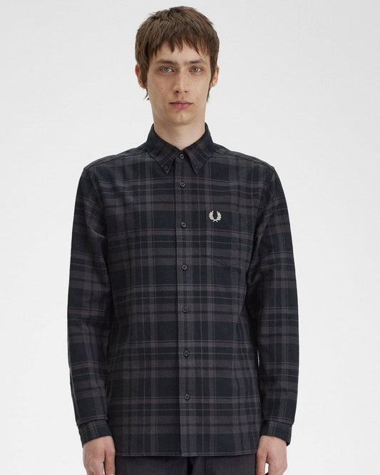 Fred Perry Fred Perry Mens Tonal Tartan Shirt