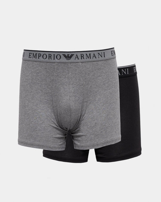 Emporio Armani Emporio Armani Mens 2-Pack Logo Tape Midwaist Boxers