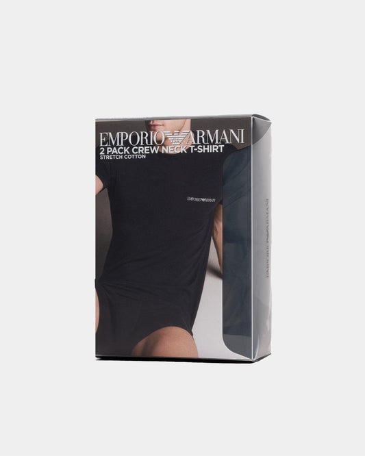 Emporio Armani Emporio Armani Mens 2-Pack Core Logoband Loungewear T-Shirt
