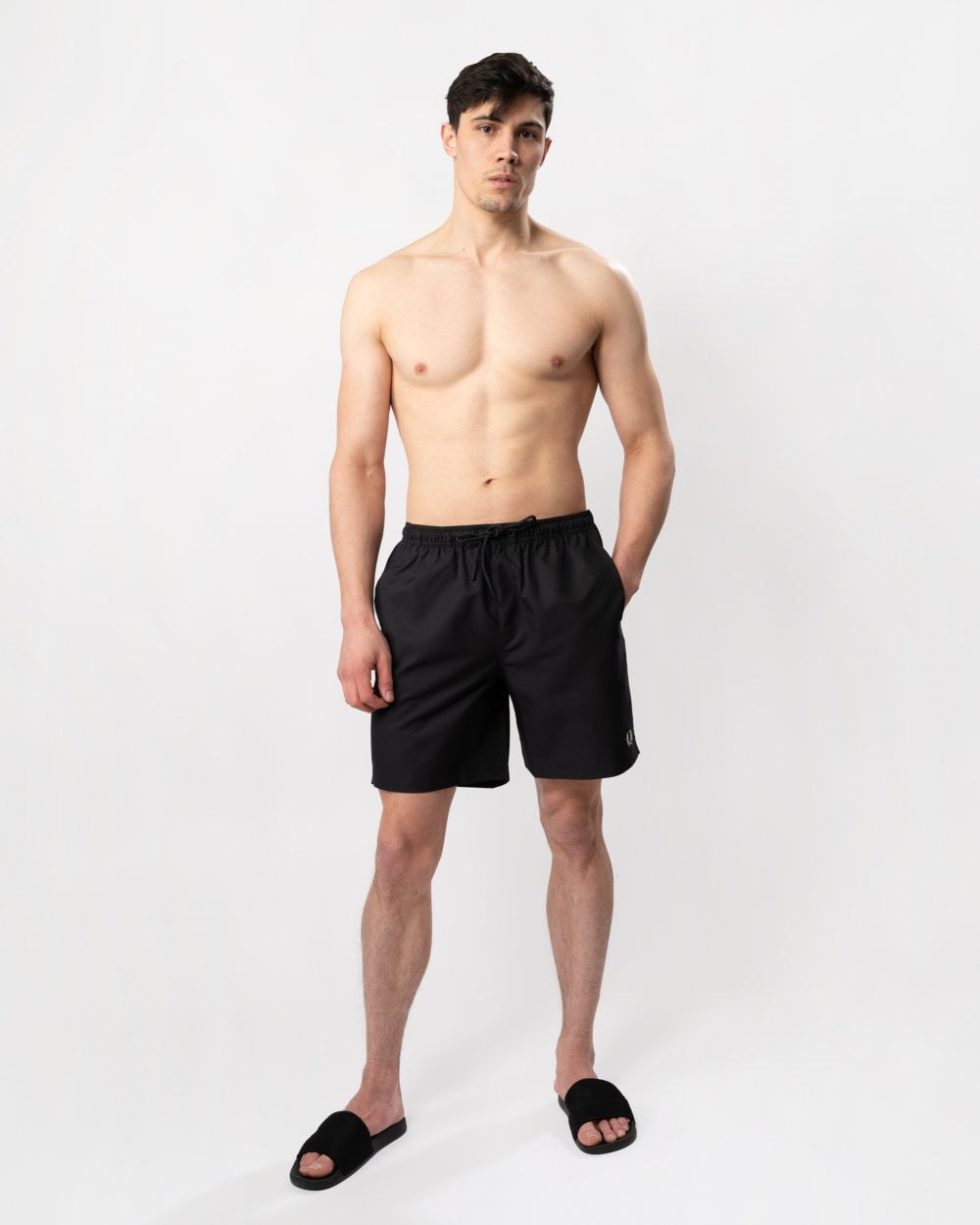 Fred Perry Mens Classic Swim Shorts - Black 253
