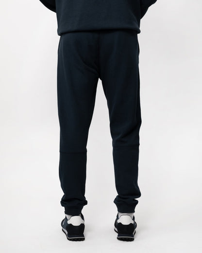 BOSS Orange Sestart Mens Cotton-Terry Tracksuit Bottoms With Logo Patch NOS - Dark Blue 404