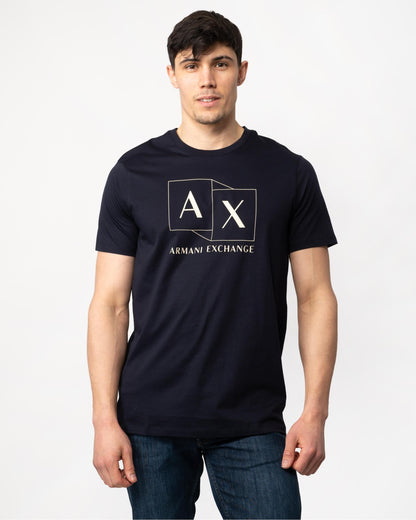 Armani Exchange Mens Graphic Logo T-Shirt