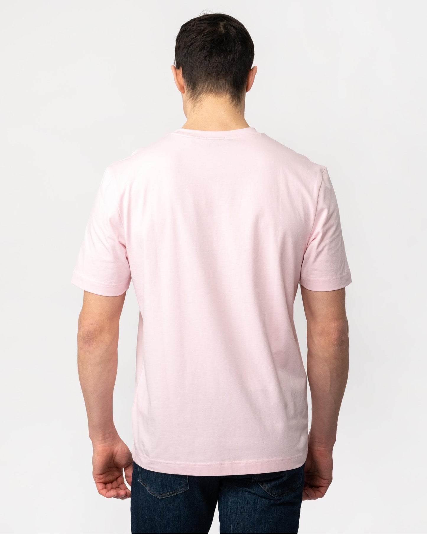 BOSS Orange TChup Mens Crew Neck Small Logo T-Shirt - Light/Pastel Pink 682