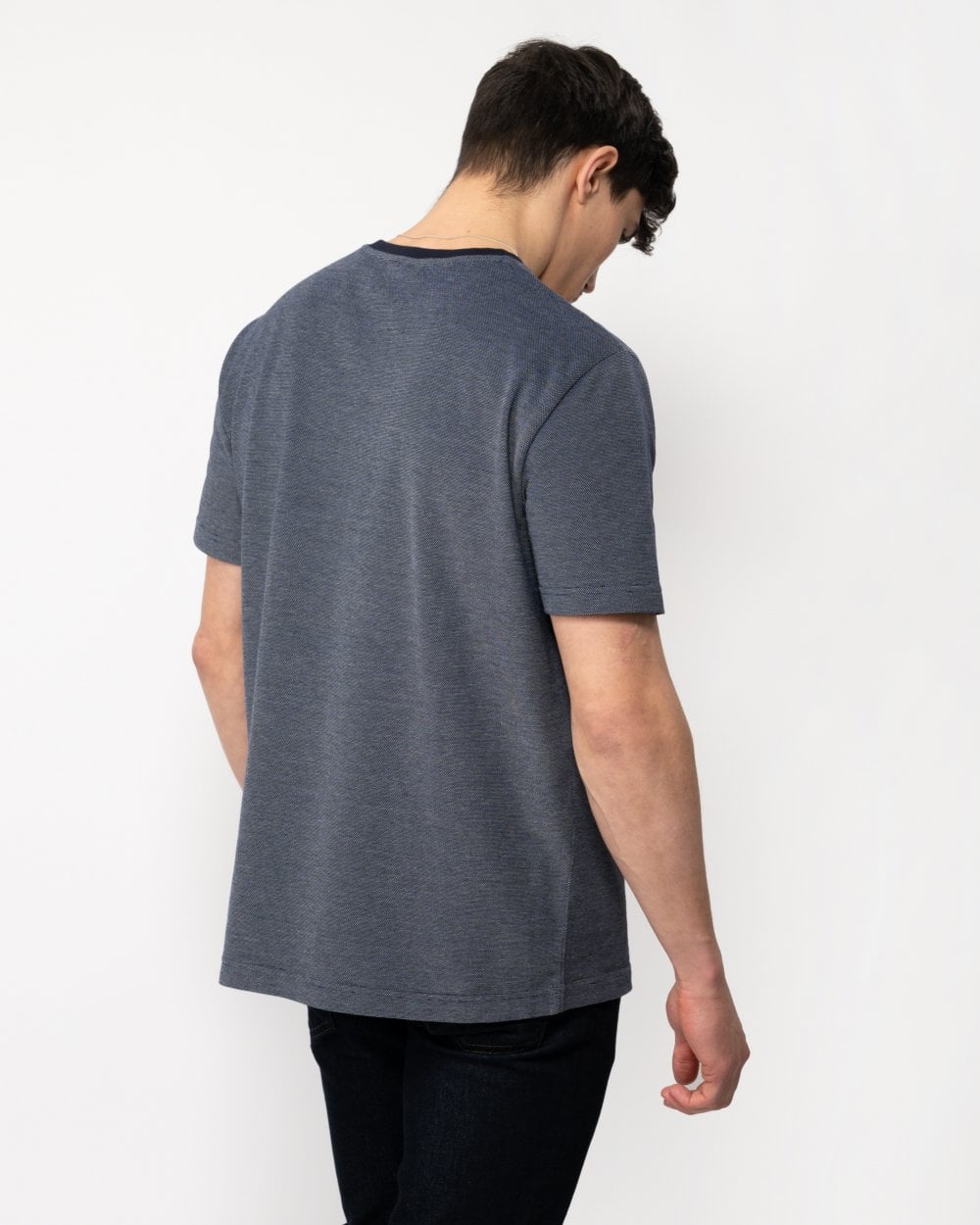 GANT GANT Mens 4-Col Oxford Regular Short Sleeve T-Shirt