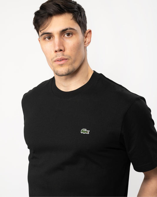Lacoste Mens Classic Fit Cotton Jersey T-Shirt - Black 031