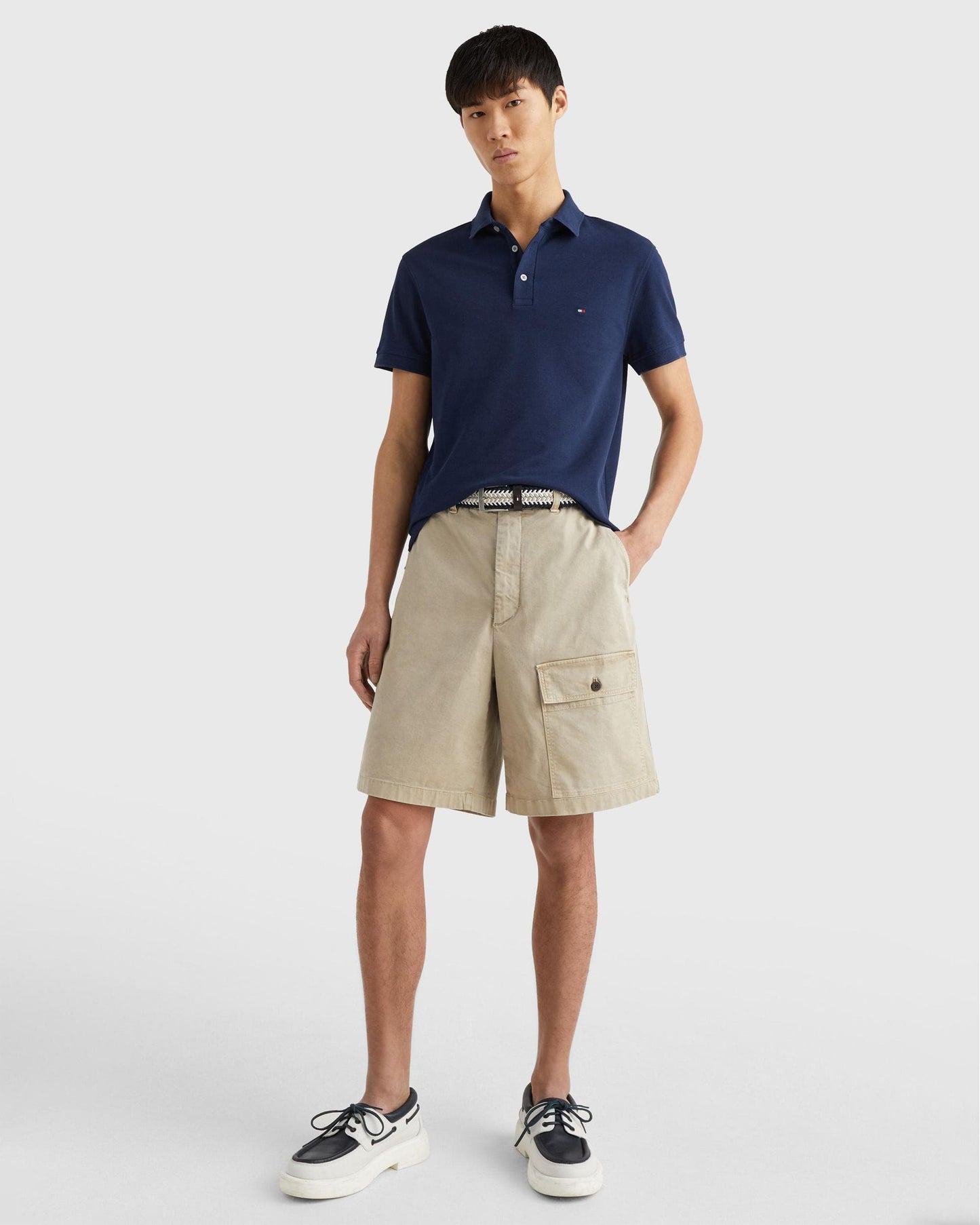 Tommy Hilfiger Core 1985 Slim Mens Polo Shirt - Carbon Navy
