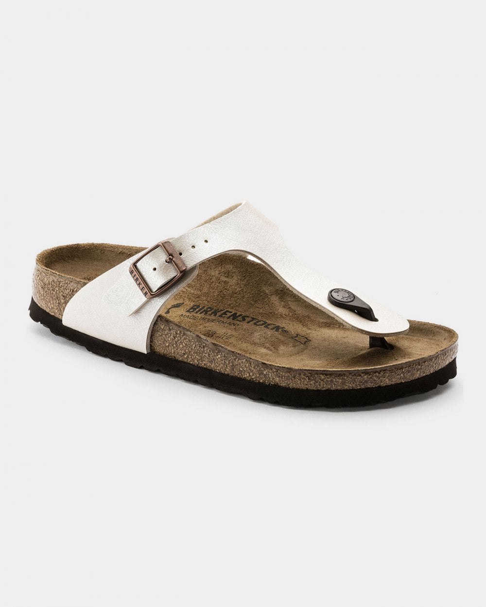 Birkenstock Gizeh BF Womens Sandals - Graceful Pearl White