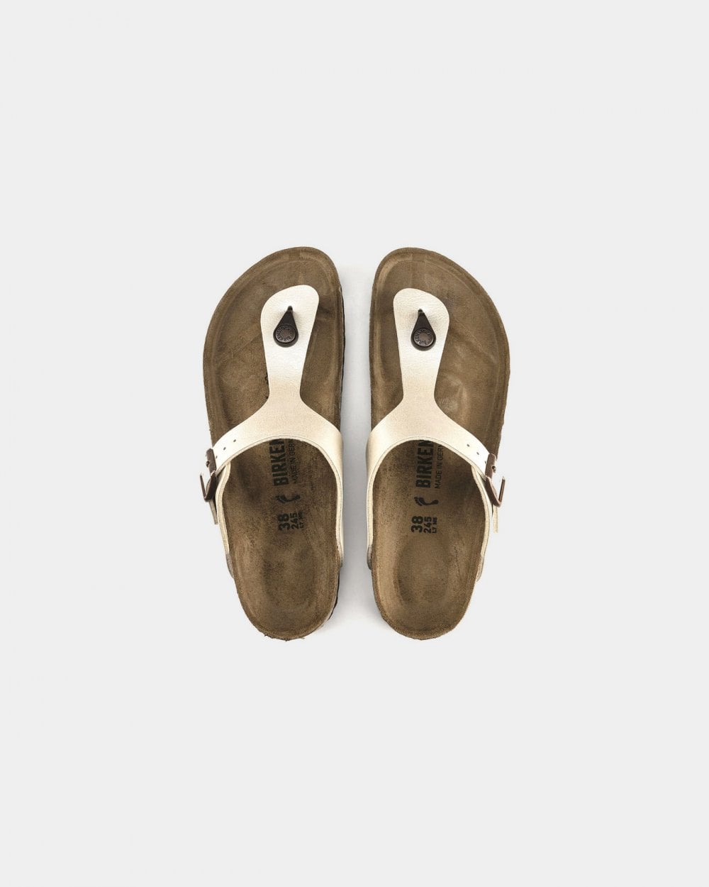 Birkenstock Gizeh BF Womens Sandals - Graceful Pearl White