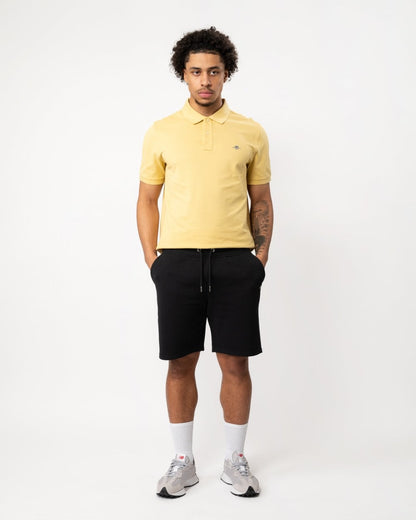 GANT Regular Fit Shield Logo Sweat Shorts - 5 Black