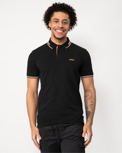 BOSS Green Paul Mens Short Sleeve Polo Shirt With Contrast Tipping