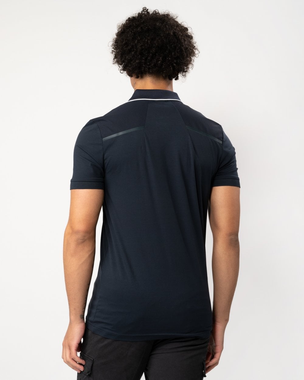 BOSS Green BOSS Green Philix Mens Slim Fit Zip-Neck Polo Shirt